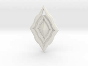  Diamond Pendant in White Natural Versatile Plastic