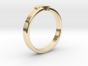 Heart ring in 14K Yellow Gold