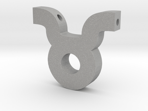 Taurus Symbol Pendant in Aluminum