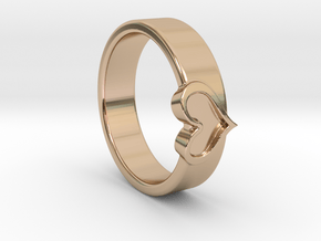 Ring in 14k Rose Gold Plated Brass