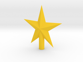 Star Wand Tip in Yellow Processed Versatile Plastic