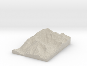 Model of Aconcagua in Natural Sandstone