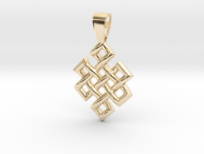 Endless Knot in 14K Yellow Gold