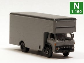 Ford D series moving truck N scale in Tan Fine Detail Plastic