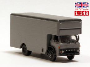 Ford D series moving truck UK N scale in Tan Fine Detail Plastic
