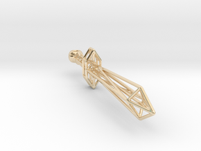 Polygonal Sword in 14K Yellow Gold