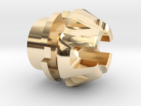 Custom CC Crystal Energy Port V1 in 14k Gold Plated Brass