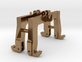 (2) GREEN 3 POINT CAT 3N/3  QUICK HITCH - BR  in Natural Brass