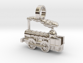 Locomotive Coppernob Jewellery Pendant in Platinum