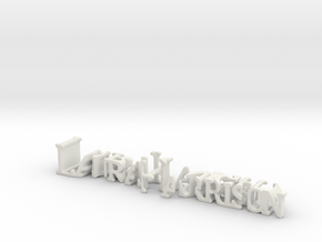 3dWordFlip: LauraHarrison/DarkKnight in White Natural Versatile Plastic