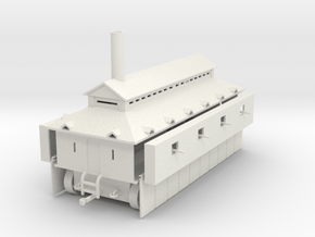 1/100 Locomotive Fort in White Natural Versatile Plastic