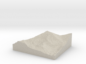 Model of Mount Democrat in Natural Sandstone