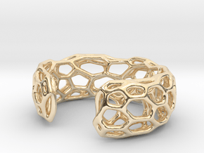 Lakatos Cuff Small in 14k Gold Plated Brass: Small
