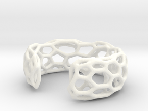 Lakatos Cuff Small in White Processed Versatile Plastic: Small