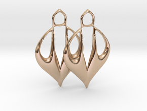 Caley Earrings in 14k Rose Gold Plated Brass