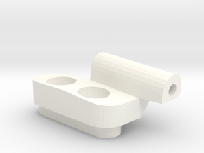 *NEW* - 5 Degree Reactive Right Front Susp Block in White Processed Versatile Plastic