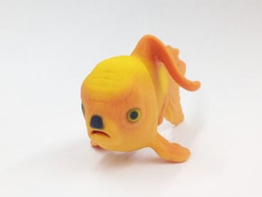 Angry Hitler Goldfish in Full Color Sandstone