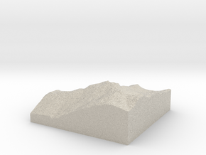 Model of Whistler Mountain in Natural Sandstone