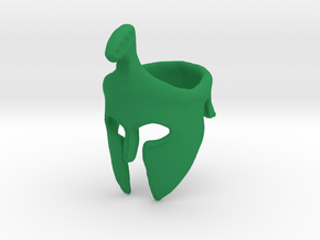 Spartan Helmet Ring in Green Processed Versatile Plastic: 9 / 59