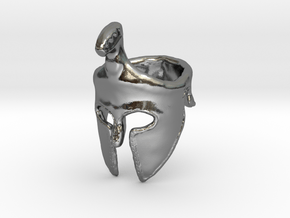 Spartan Helmet Ring in Polished Silver: 9 / 59