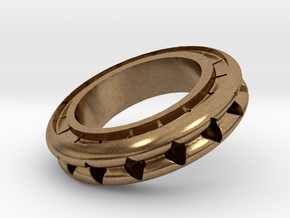 Ring X4 in Natural Brass: Small