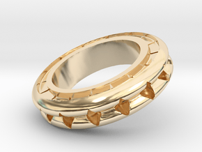 Ring X4 in 14k Gold Plated Brass: Small