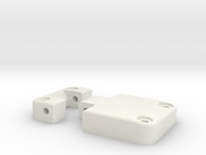 Functional door hinge left D90 D110 RC4WD 1/4 in White Natural Versatile Plastic