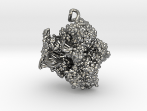 CRISPR Pendant - Science Jewelry in Natural Silver