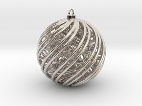 Christmas Ornament A in Platinum