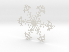 Snowflake Ornament - 8675309 in White Natural Versatile Plastic