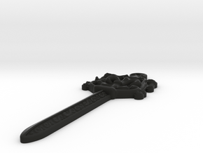 Sword Pendant (knife) in Black Natural Versatile Plastic