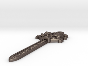 Sword Pendant (knife) in Polished Bronzed Silver Steel