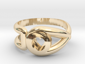 Cancer Survivor Ring in 14k Gold Plated Brass: 6.5 / 52.75