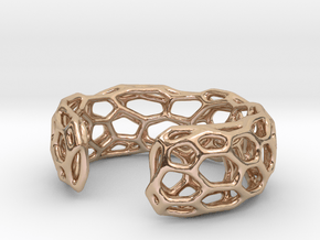 Lakatos Cuff Large in 14k Rose Gold Plated Brass: Large