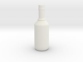 Bottle 3 in White Natural Versatile Plastic