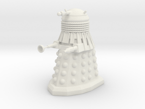 Dalek in White Natural Versatile Plastic