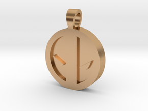 DP [pendant] in Polished Bronze
