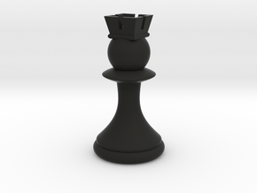 Pawns with Hats - Rook in Black Premium Versatile Plastic: Small