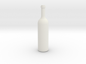 Bottle 1 in White Natural Versatile Plastic