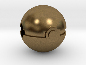 Pokeball Charm in Natural Bronze