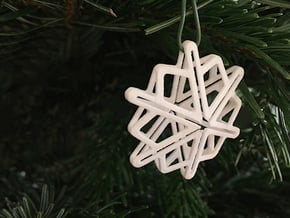 Snowflake No 1 in White Processed Versatile Plastic