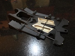 888sr xl - 1/24 racer chassis 4.5" wb in Black Natural Versatile Plastic