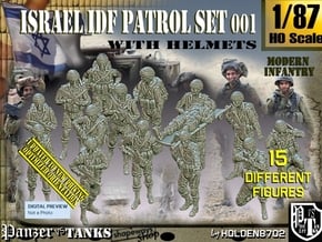 1/87 IDF Infantry Set001 in Tan Fine Detail Plastic