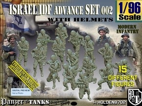 1/96 IDF Infantry Set002 in Tan Fine Detail Plastic