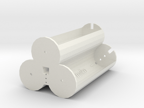 3x 18650 battery 3.7 holder V1 in White Natural Versatile Plastic