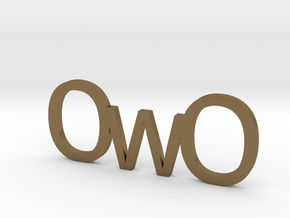 OwO in Polished Bronze