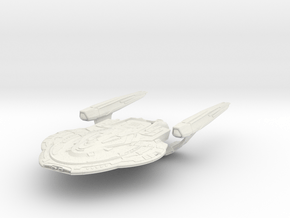 Federation  Vega Class  BattleCruiser in White Natural Versatile Plastic