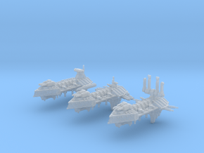 Apostate Frigates  (3) in Smooth Fine Detail Plastic