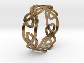 Celtic Knot Bracelet in Natural Brass: Extra Small