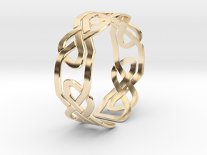 Celtic Knot Bracelet in 14K Yellow Gold: Large